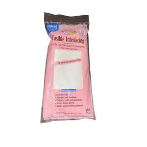 Pellon ULTRA LIGHT Fusible Interfacing 15"X 3 Yards PLF36 Made In USA New OPENED